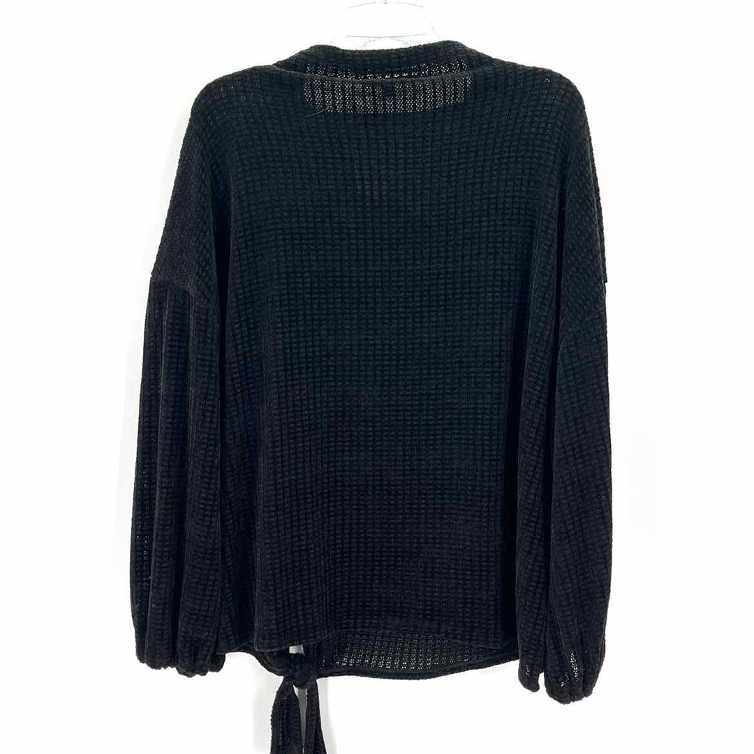 Size XL NEW DIRECTION Black Velour Sweater
