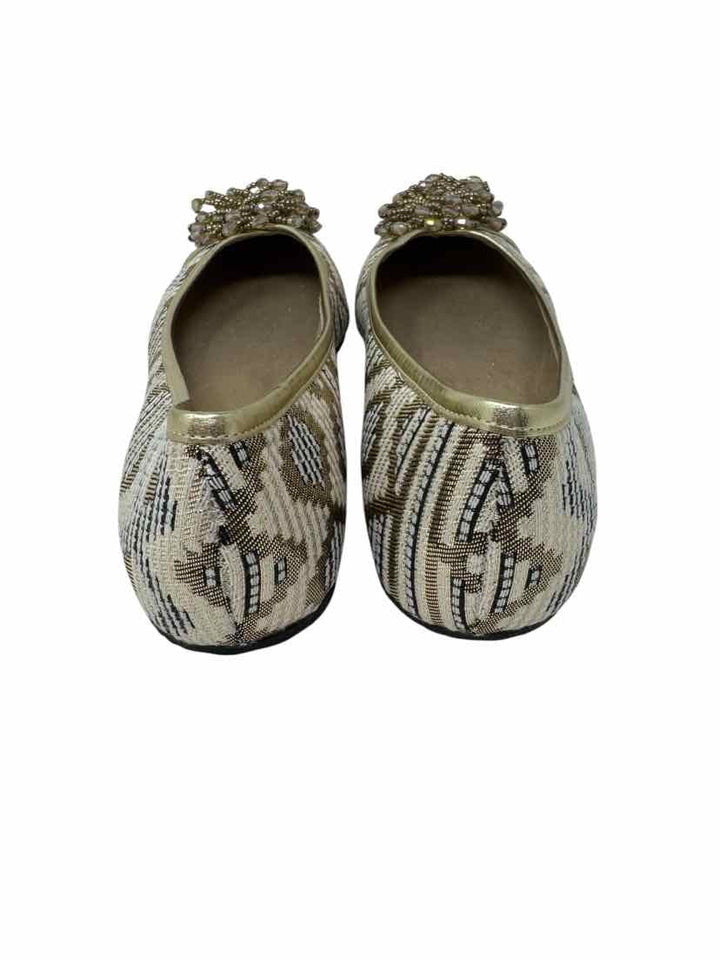 Shoe Size 9 J RENEE Gold Flats