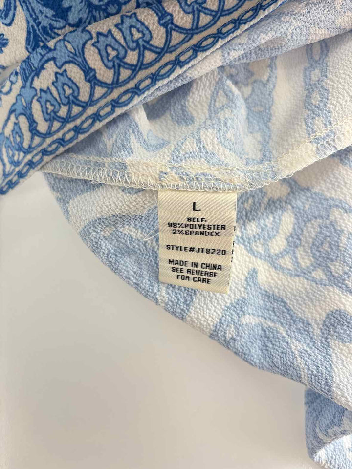 Size L JEALOUS TOMATO Blue Print Shirt