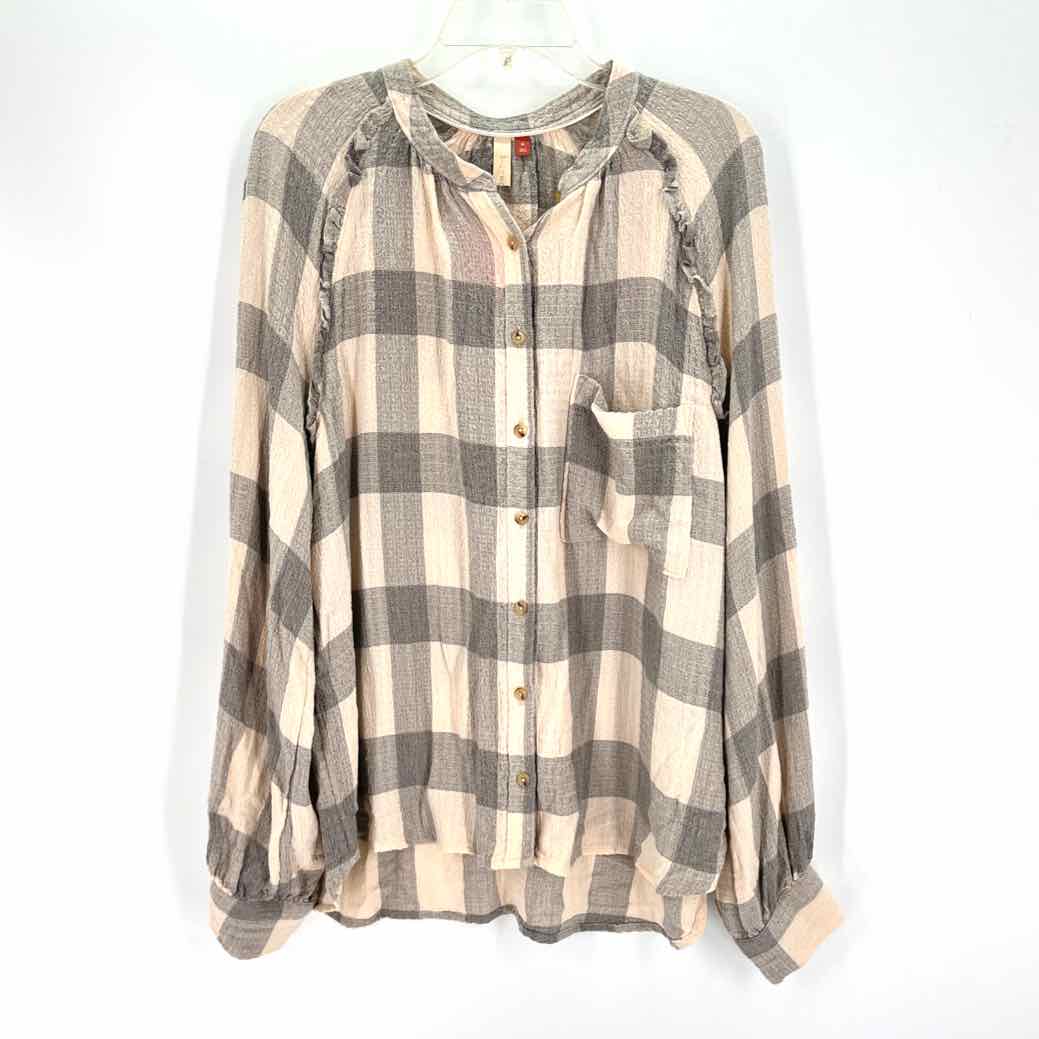 Size XL Pilcro & the Letterpress Gray Shirt