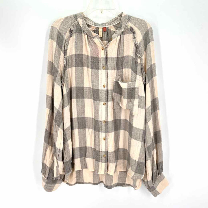 Size XL Pilcro & the Letterpress Gray Shirt