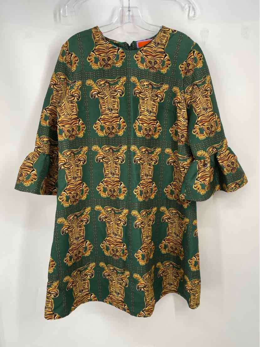 Size L Green Print Dress