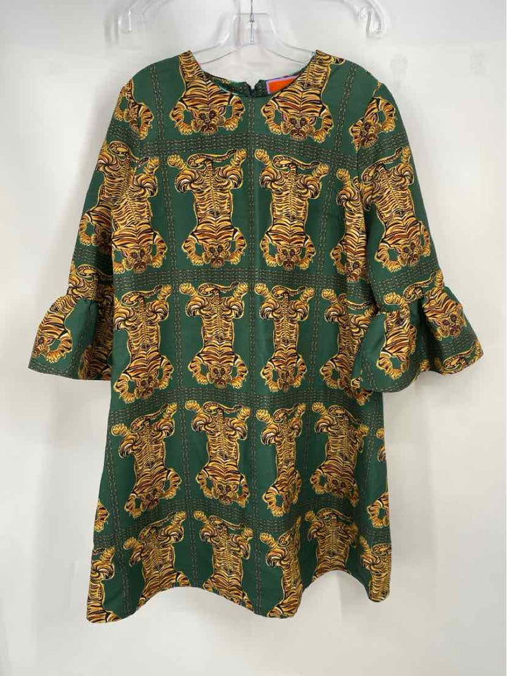 Size L Green Print Dress
