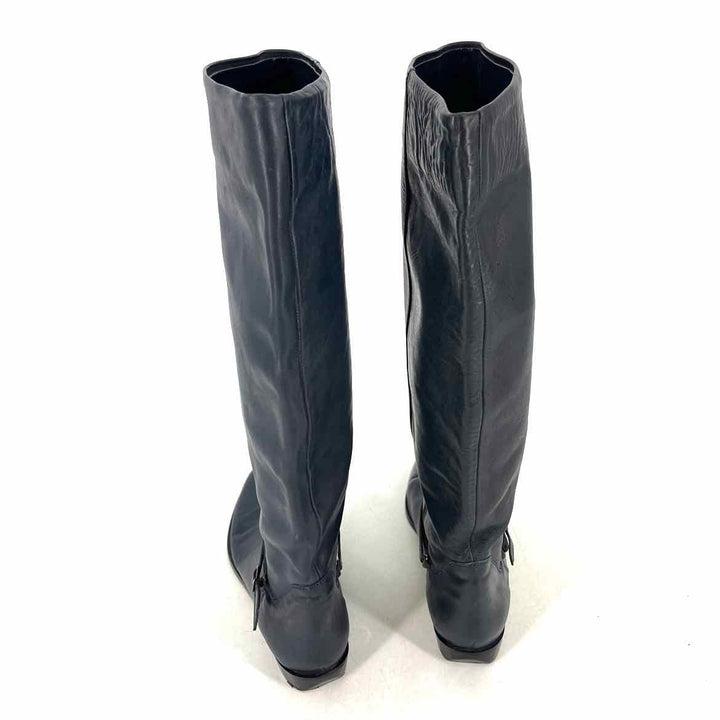 Shoe Size 11 Navy Leather Boots