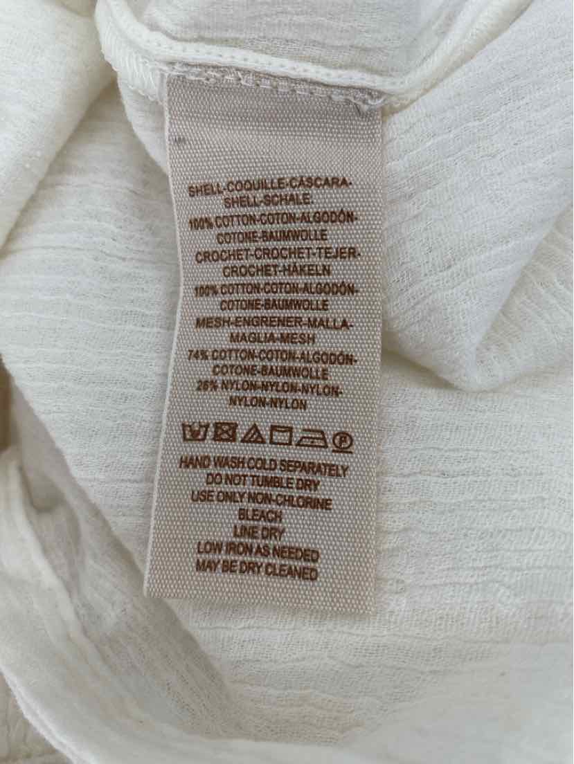 Size S FREE PEOPLE Ivory Shirt