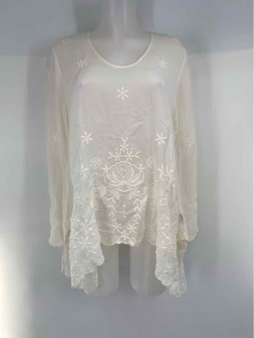 Size S Johnny Was Cream Shirt