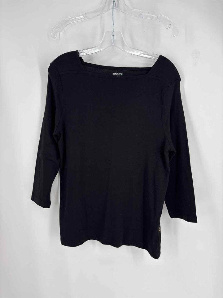 Size L Chico's Black Shirt