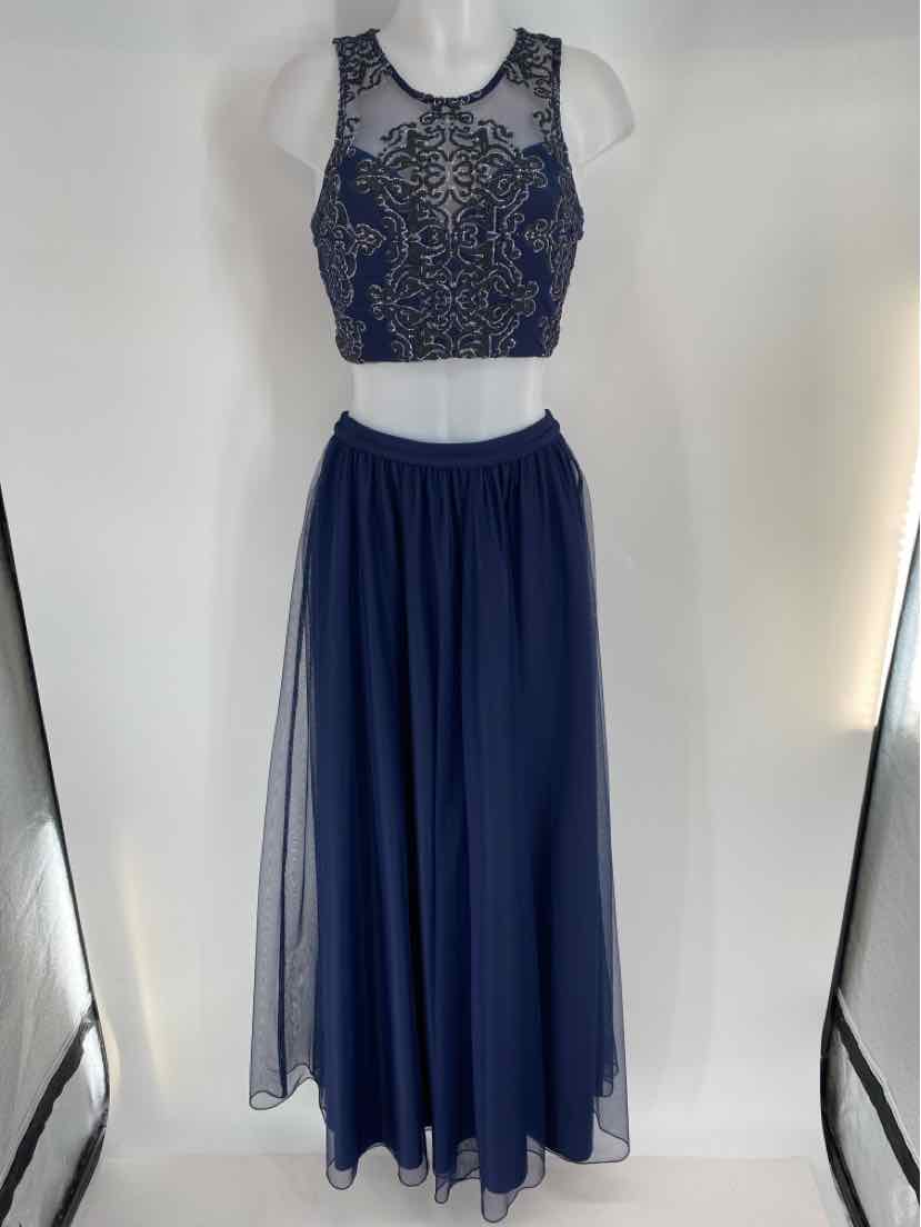 Size 3 Navy 2 PC Dress