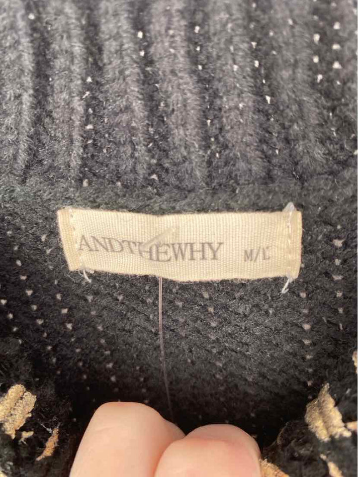 Size M/L Gold Knit Sweater