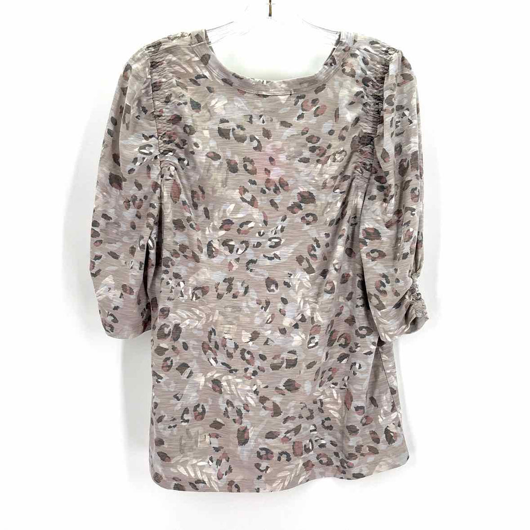 Size M DEMOCRACY gray print Shirt