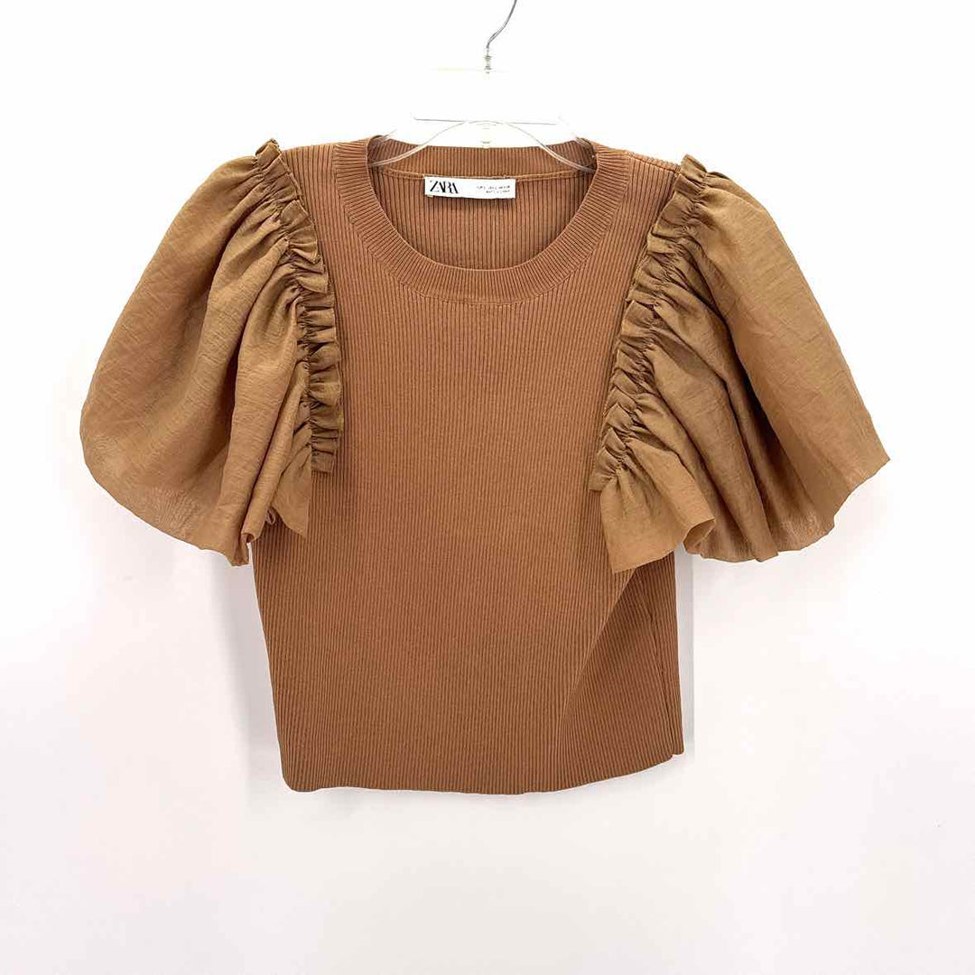 Size L ZARA Tan Shirt