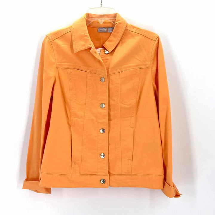 Size S Chico's Orange Denim Jacket