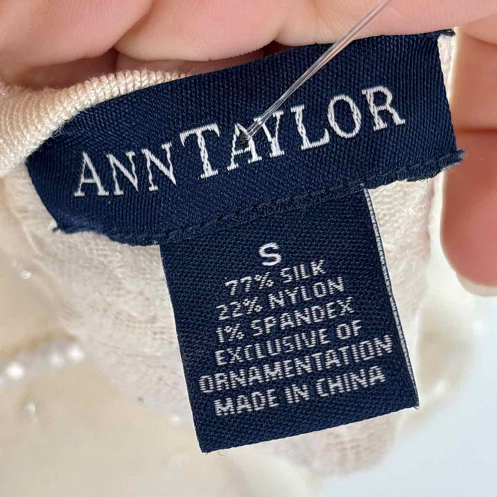 Size S Ann Taylor Cream Sweater