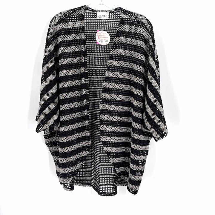 Size 3X Multi-Color Knit Cardigan