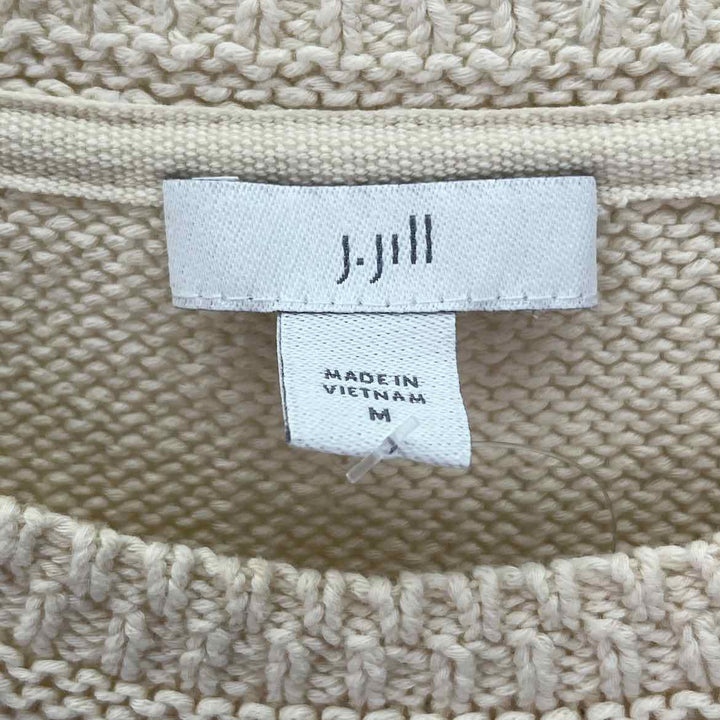 Size M J JILL Cream Vest