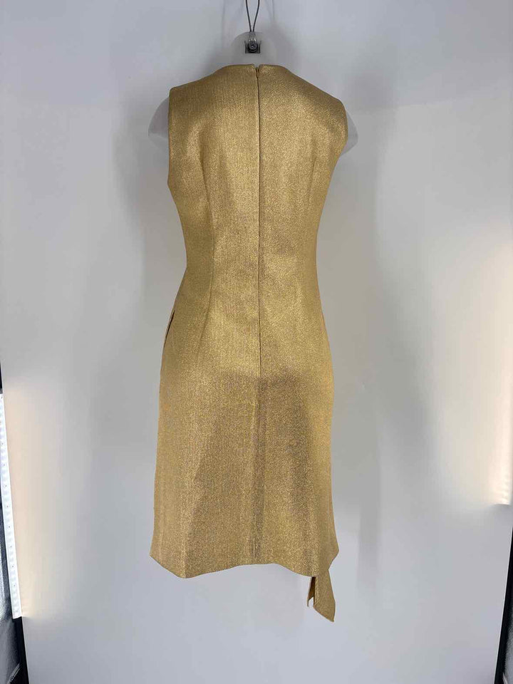 Size 6 REED KRAKOFF Gold Dress