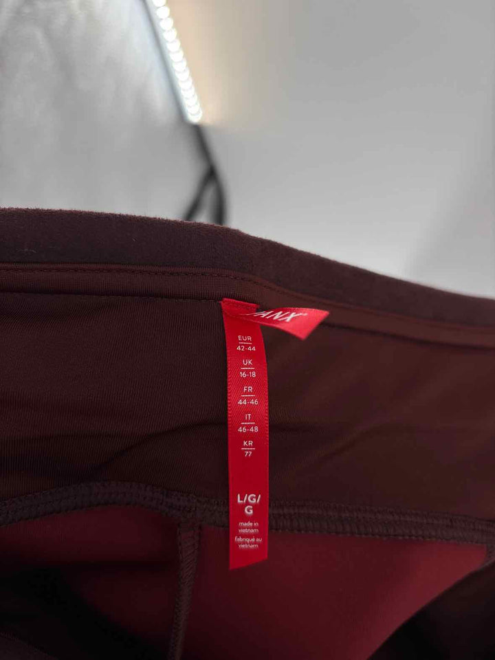 Size L SPANX Burgundy Pants