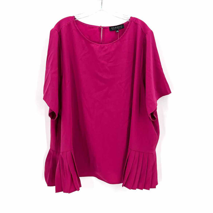Size 28 ELOQUII Purple Shirt