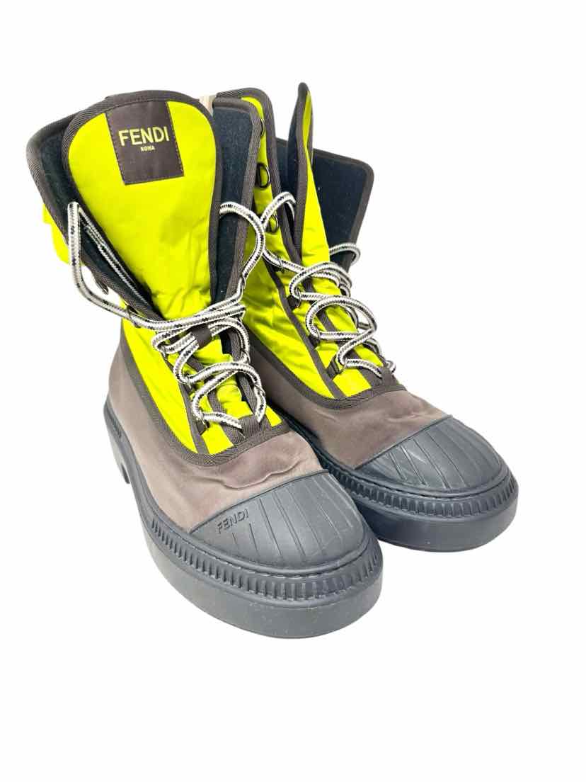 Shoe Size 4 Fendi Lime Green Luxury - Boots