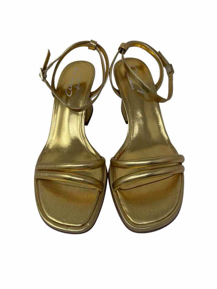 Shoe Size 11 Sam Edeleman Gold Leather Sandals