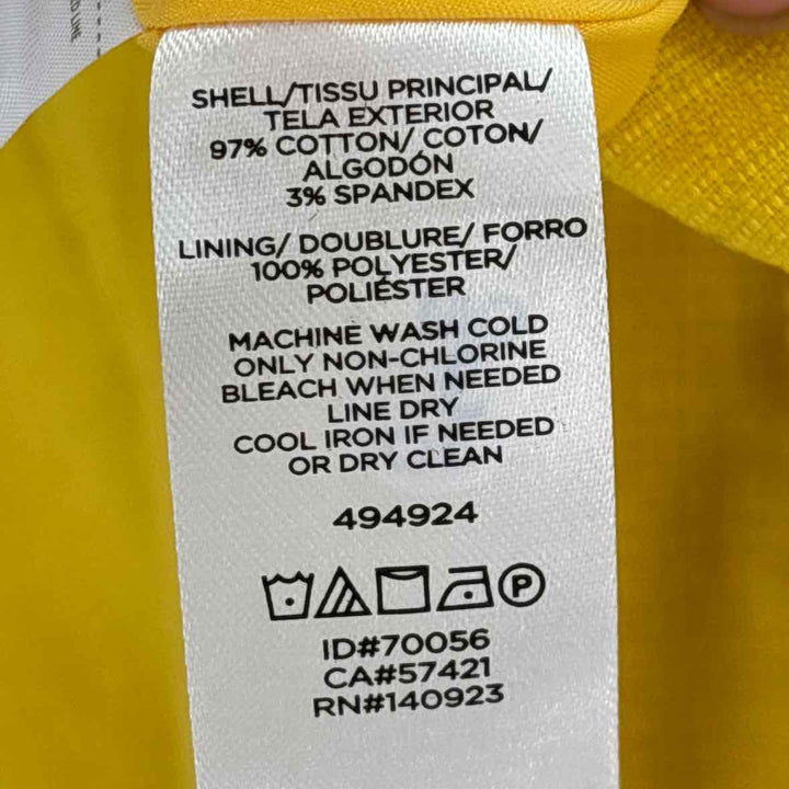 Size 4 LOFT Yellow Skirt