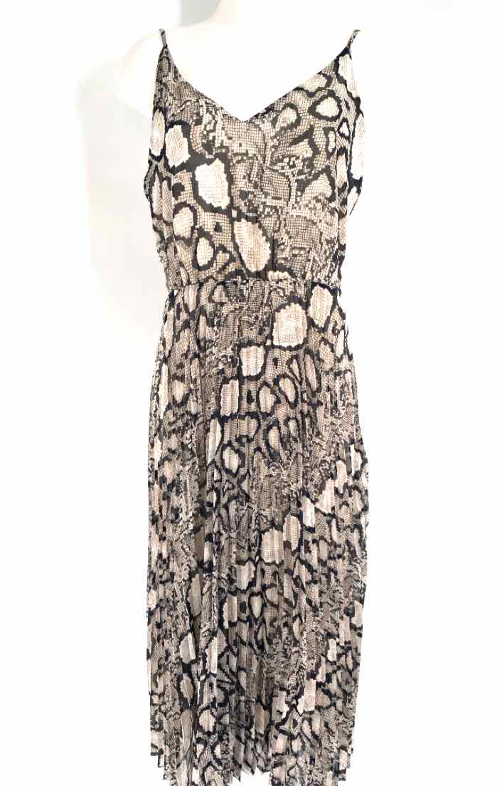 Size L JOIE Black Print Dress