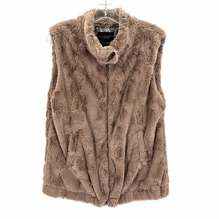 Size M Sanctuary Brown Faux Fur Vest