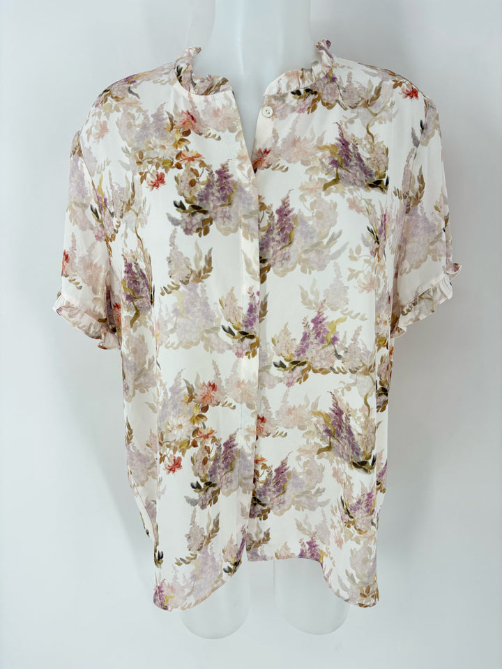 Size XL TAHARI Cream Shirt