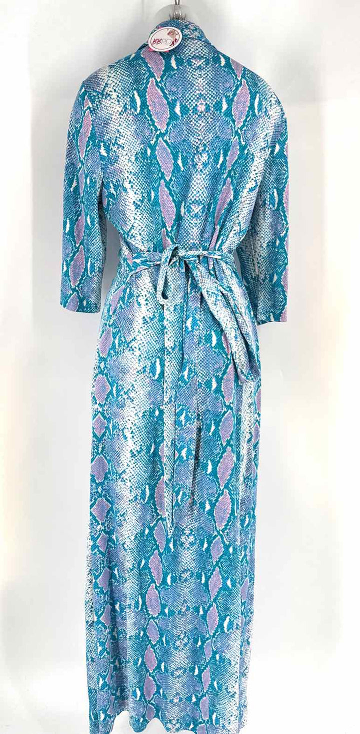 Size XL DIANE VON FURSTENBERG Blue Print Dress