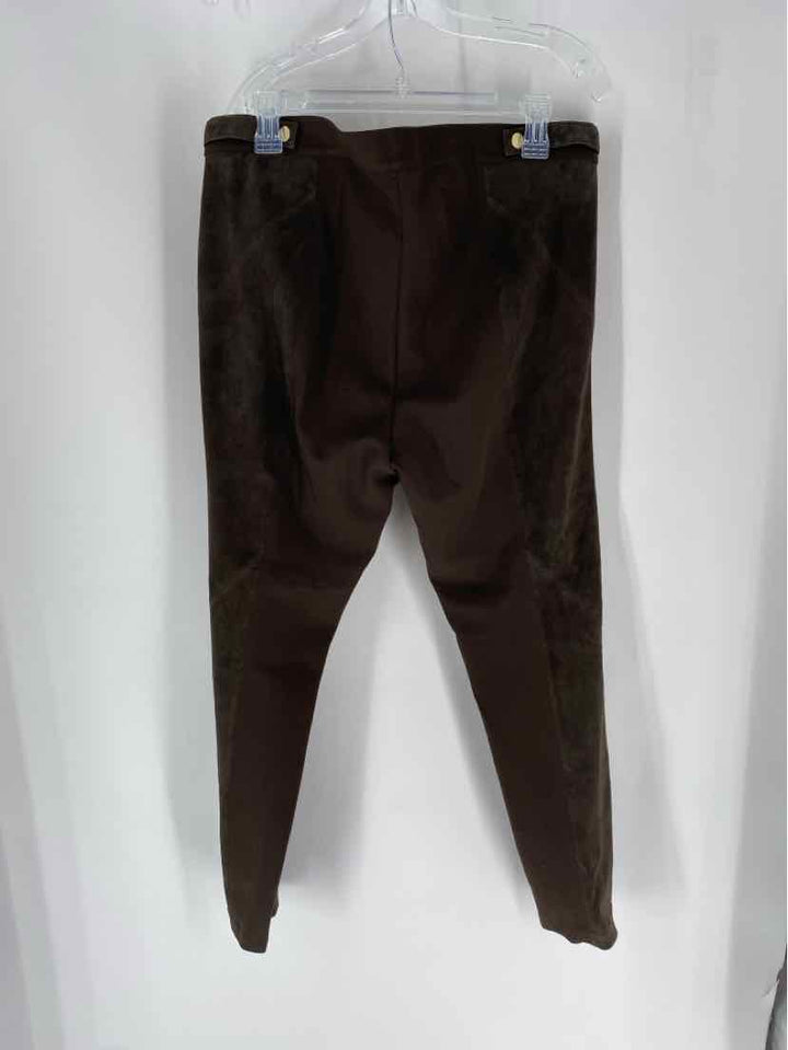 Size 18 LAFAYETTE Brown Suede Pants