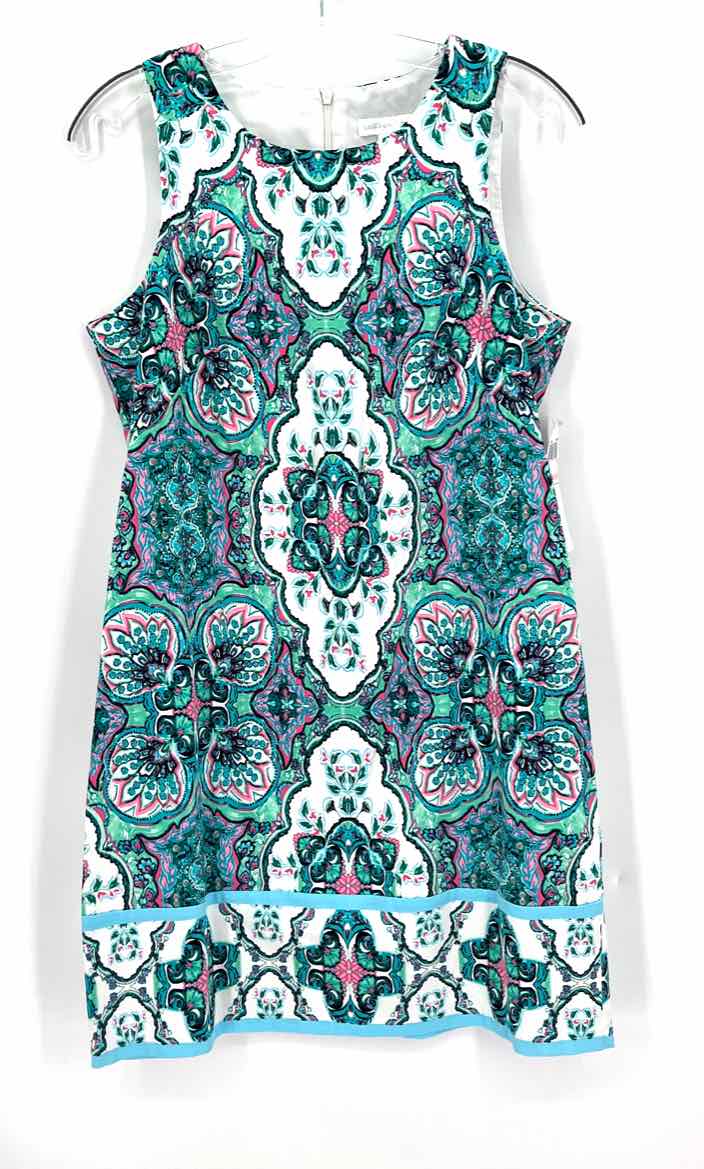 Size 10 LONDON TIMES Multi-Color Dress