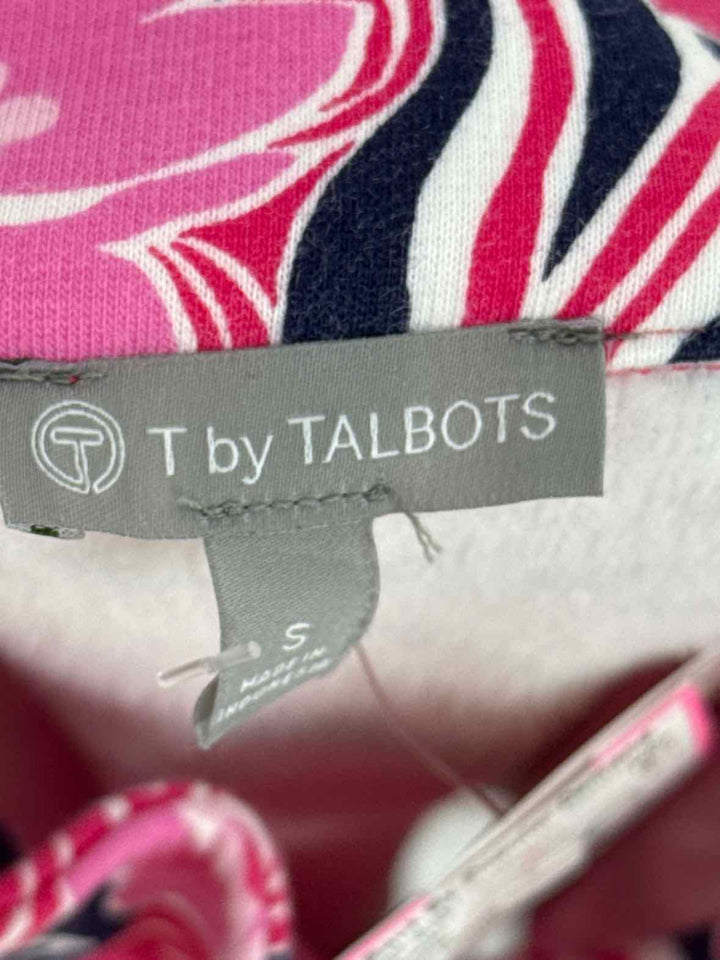 Size S Talbots PINK PRINT Sweater