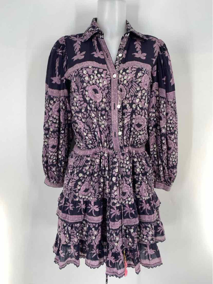 Size S Purple Print Dress