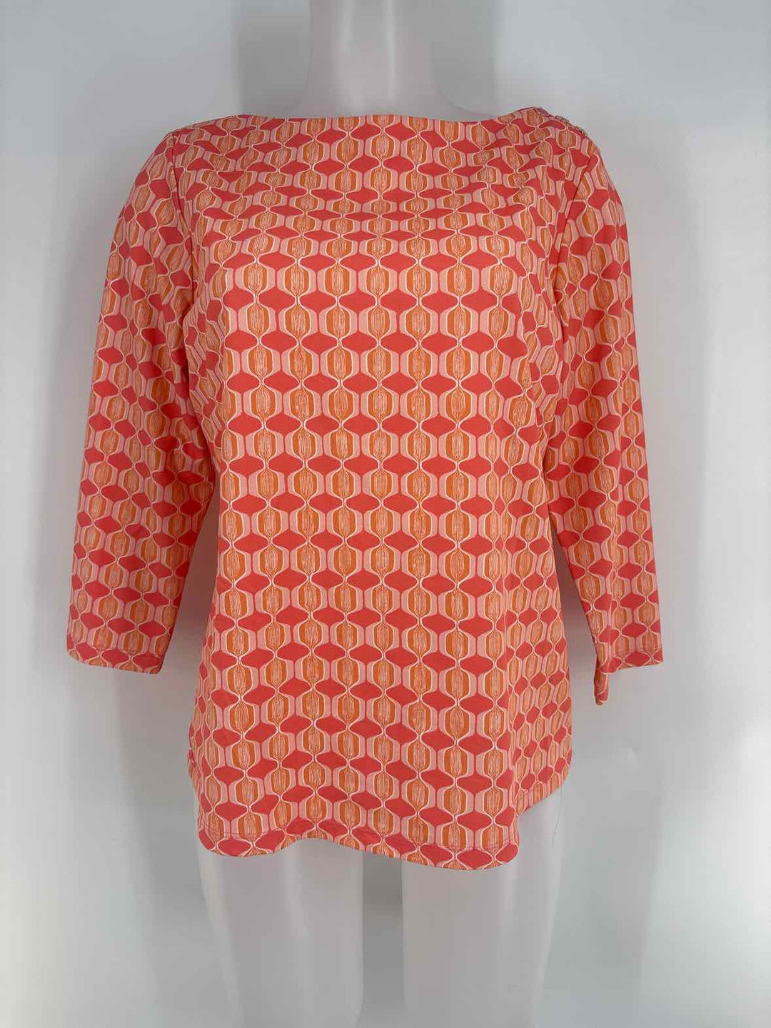 Size L J MCLAUGHLIN Orange Shirt