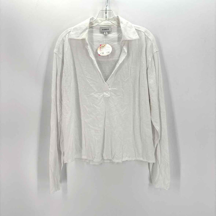 Size XL EVEREVE White Cotton Shirt