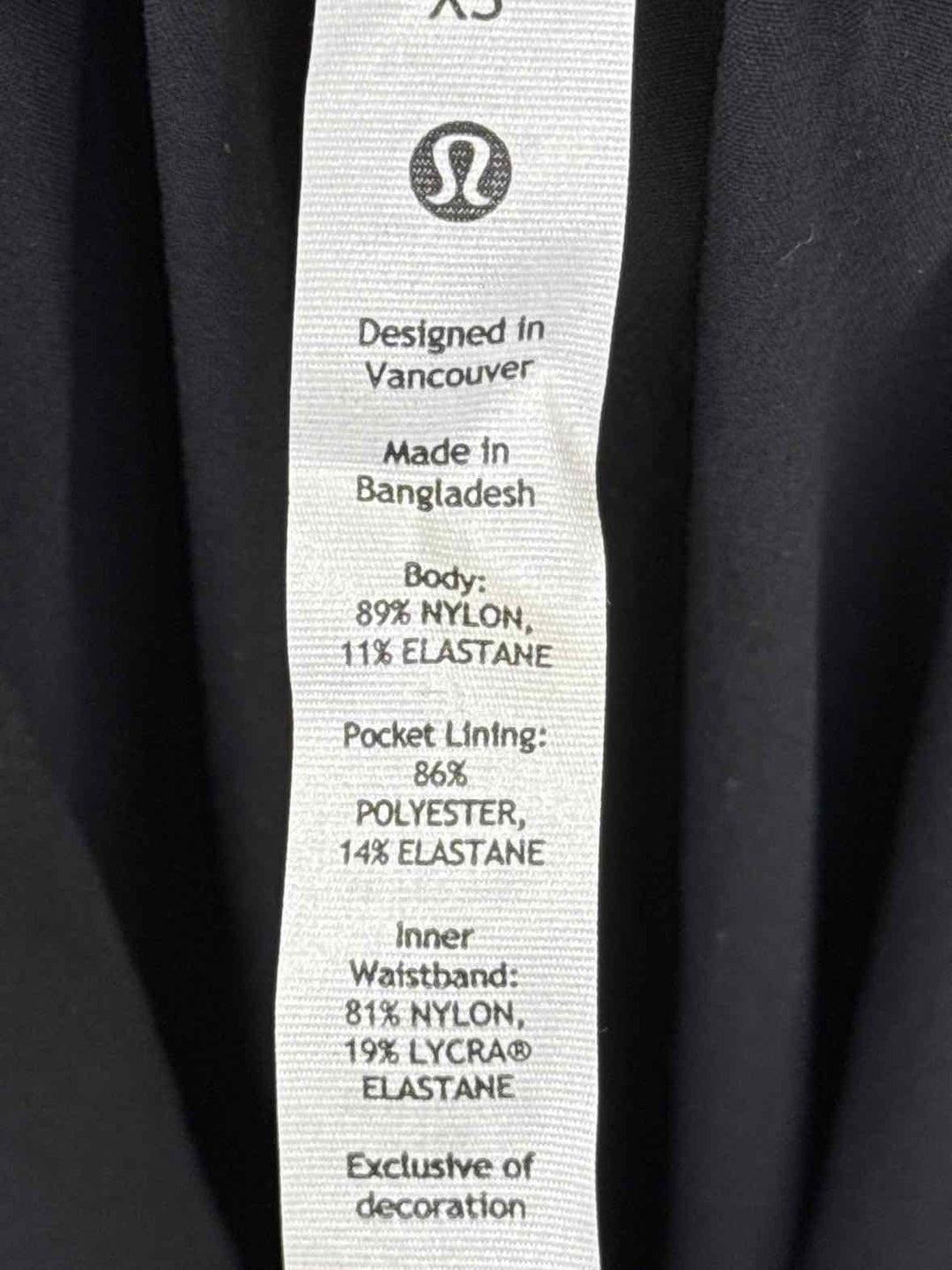 Size XS Lululemon Black Pants
