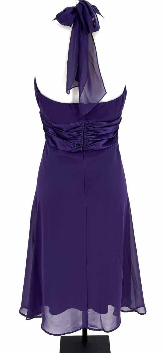 Size 12 CONNECTED APPAREL Purple Dress