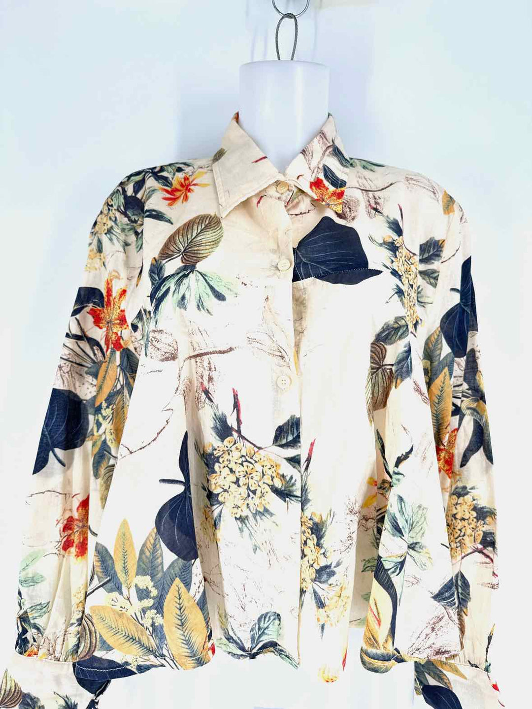 Size S/M TAN PRINT Shirt