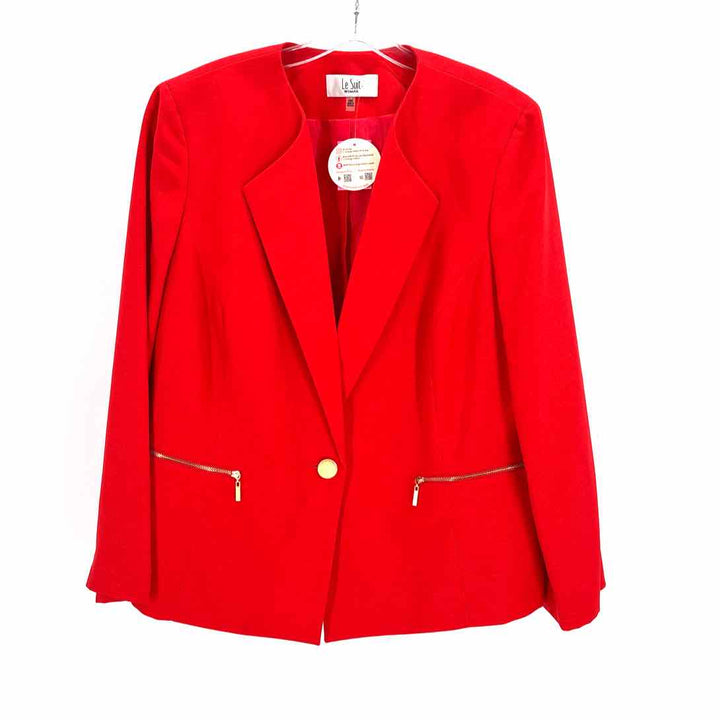 Size 18 LE SUIT Red Jacket