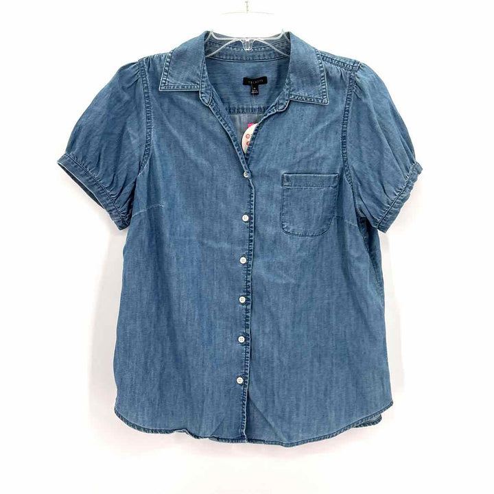 Size M Talbots Blue Chambray Shirt
