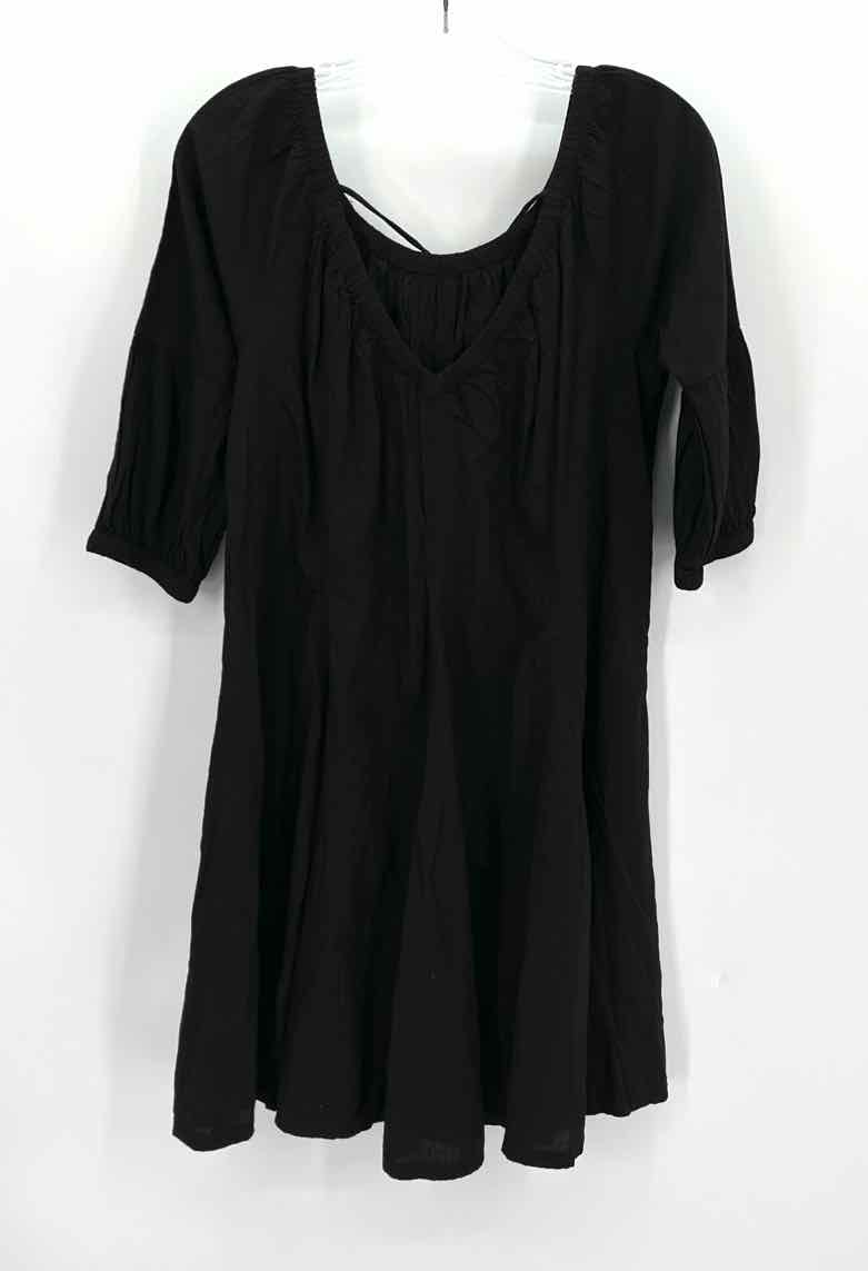 Size XXS DAILY PRACTICE Black Cotton Dress