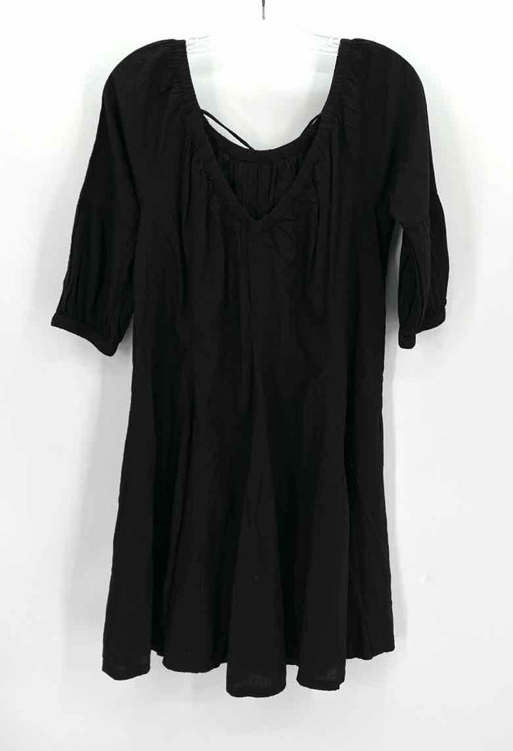 Size XXS DAILY PRACTICE Black Cotton Dress