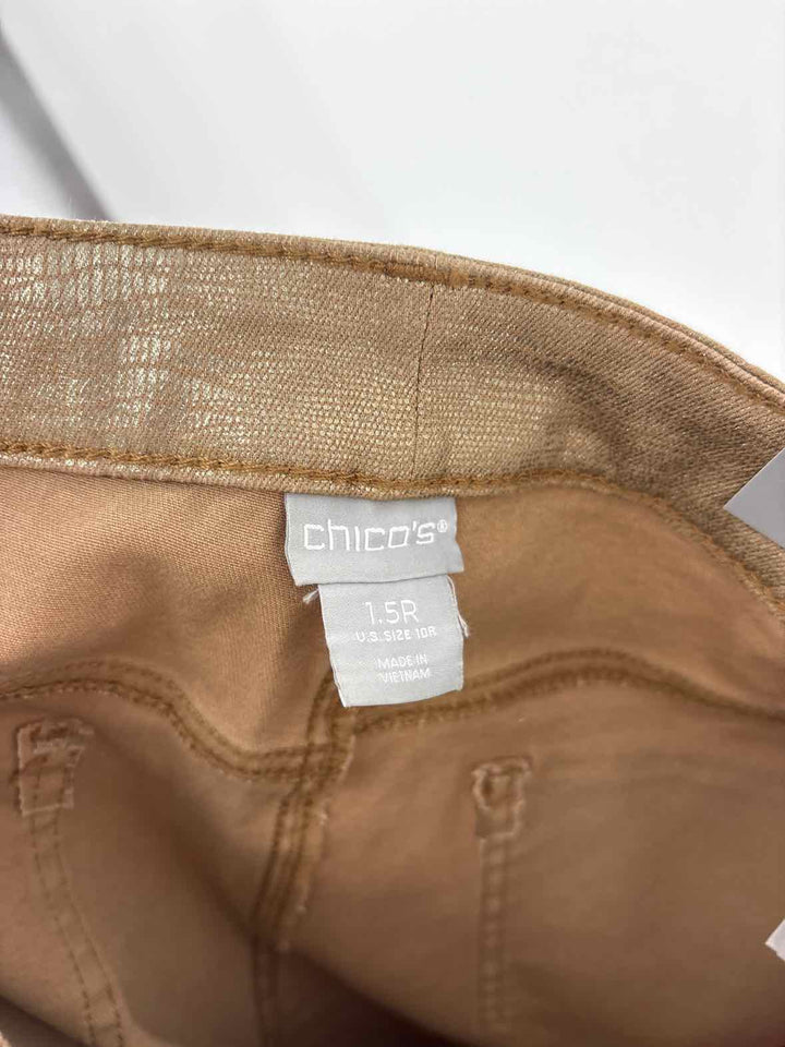 Size 10 Chico's Gold Pants