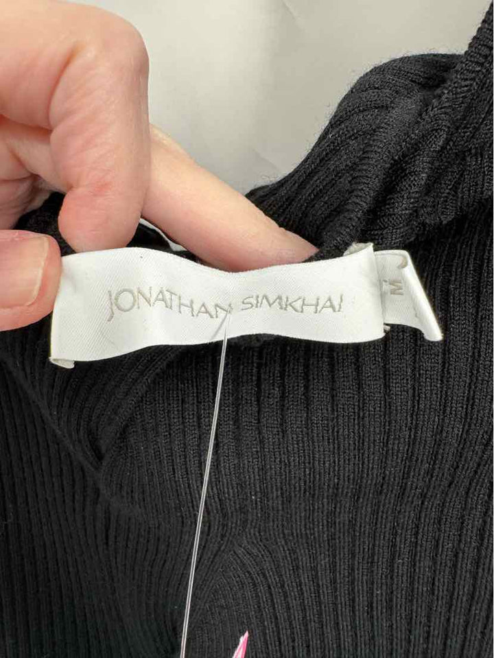 Size M JONATHAN SIMKHAI Black Knit Sweater