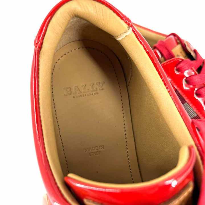 Shoe Size 7.5 Bally Red PATENT Luxury - Sneakers