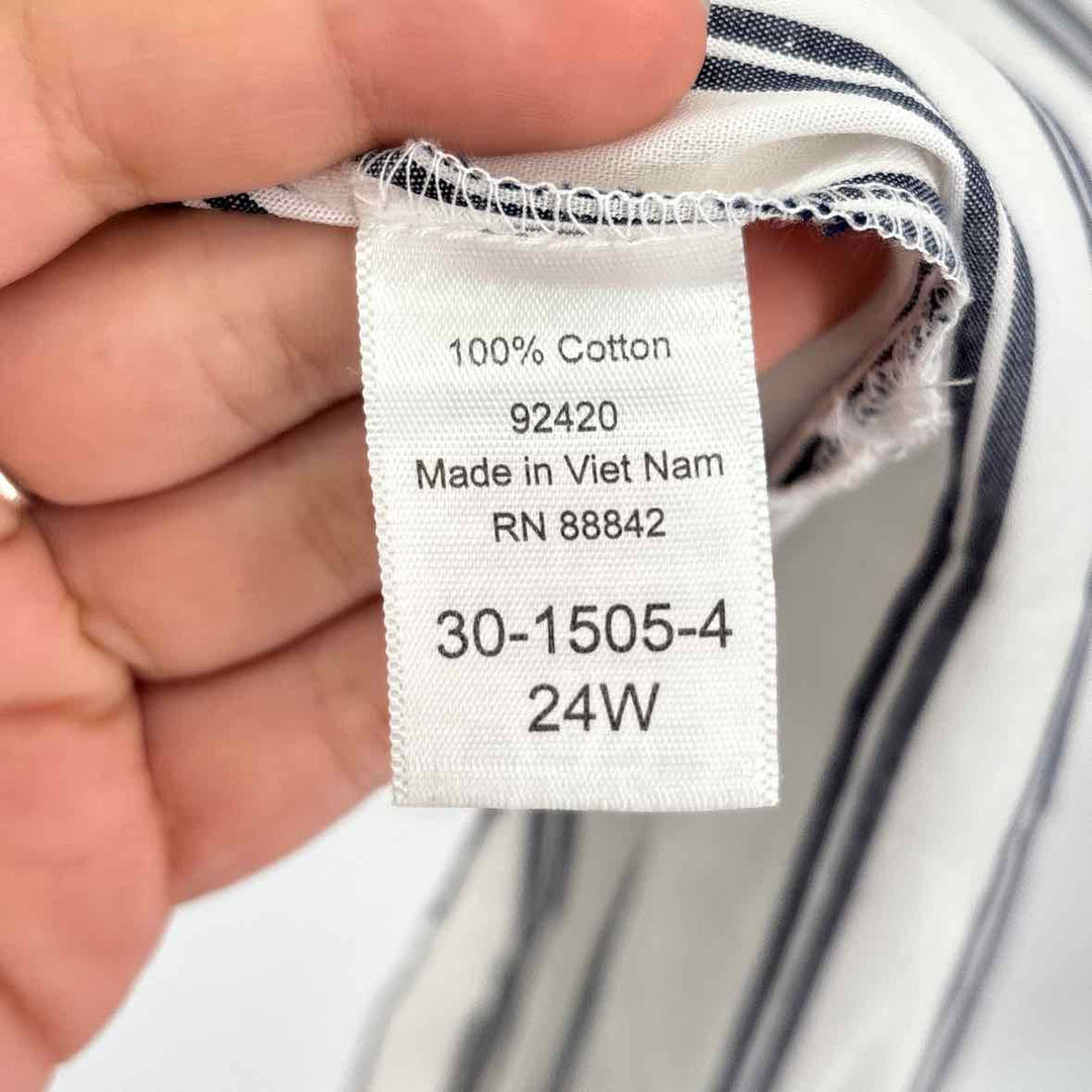 Size 24W ROAMANS White Shirt