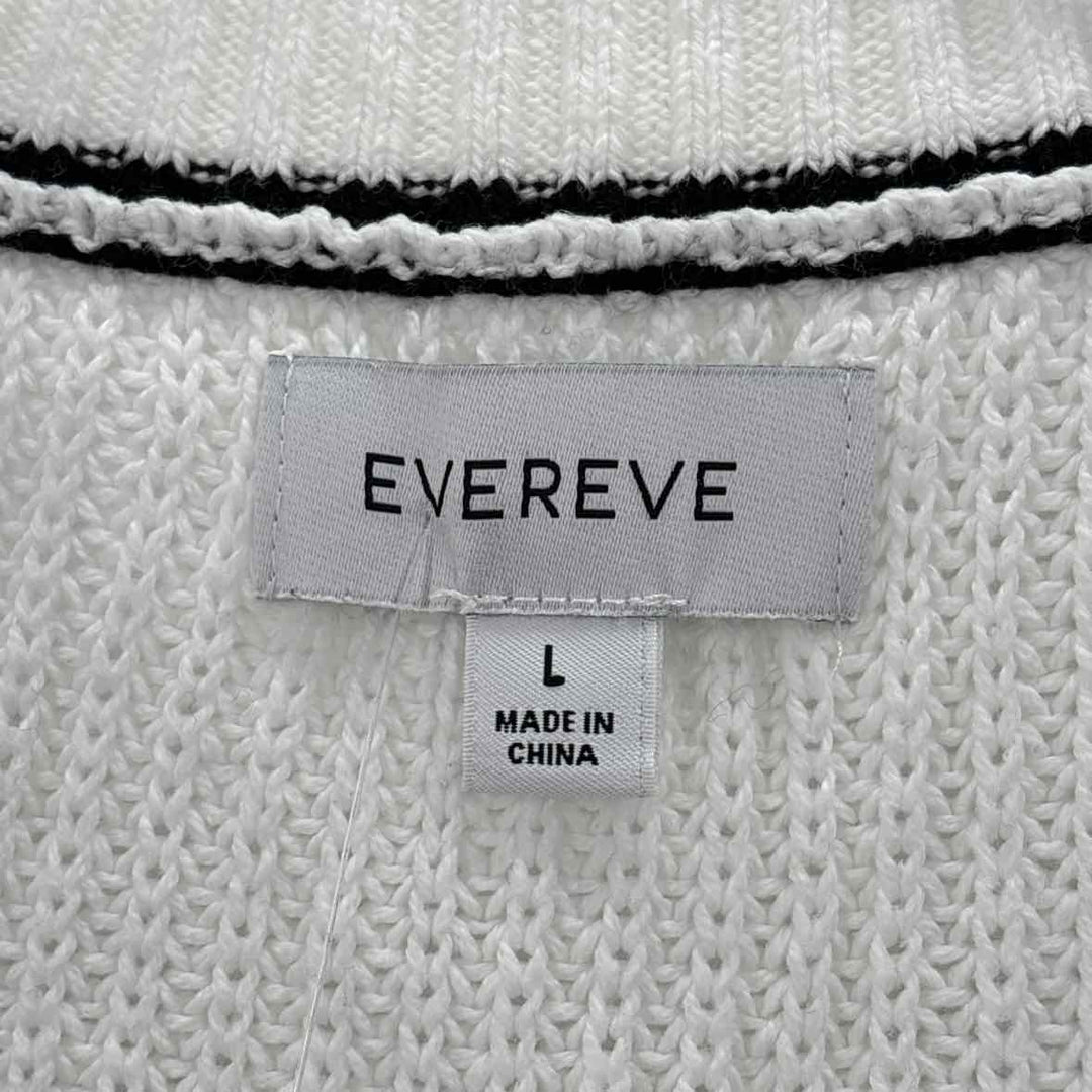 Size L EVEREVE White Knit Vest