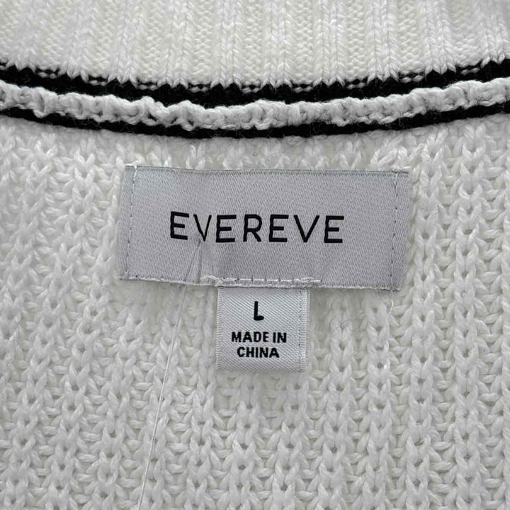 Size L EVEREVE White Knit Vest