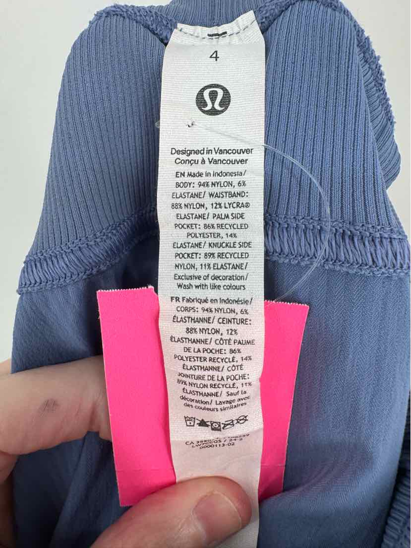 Size 4 Lululemon Blue Shorts