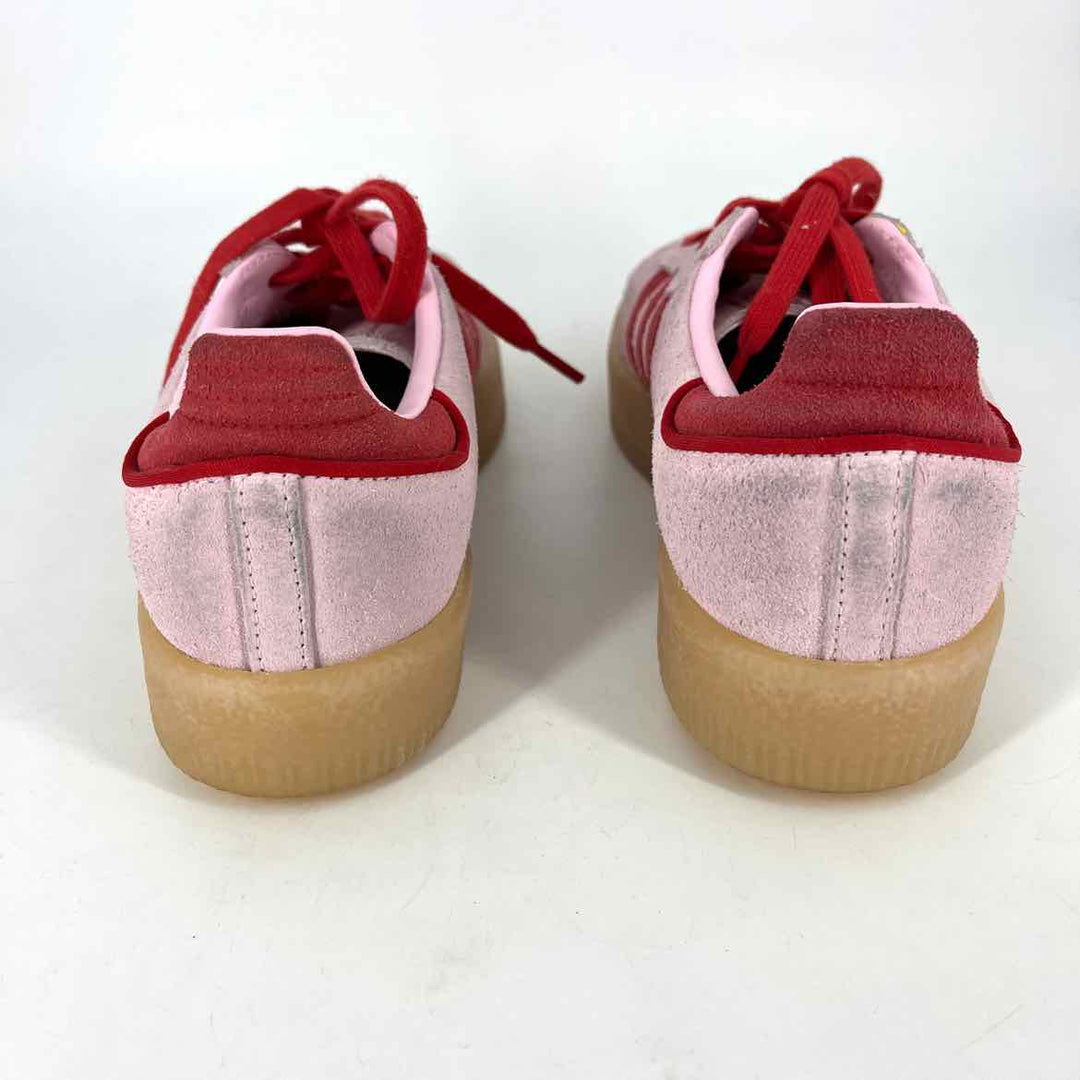 Shoe Size 7 Adidas Pink Suede Sneakers